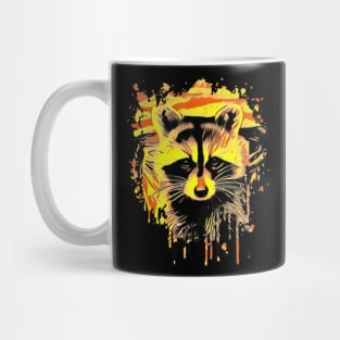 Racoon Tie Dye animal art design Mug